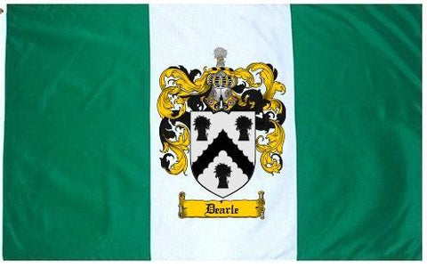 Dearle family crest coat of arms flag