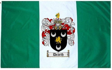 Dearth family crest coat of arms flag