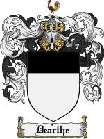 Dearthe coat of arms family crest download