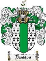 Deasson coat of arms family crest download