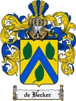 Debecker coat of arms family crest download