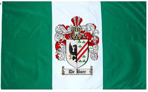 Deboer family crest coat of arms flag