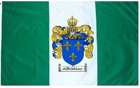 Deboisblanc family crest coat of arms flag