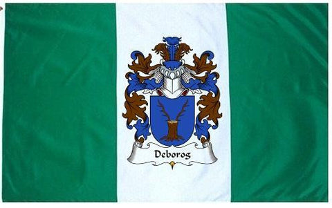 Deborog family crest coat of arms flag
