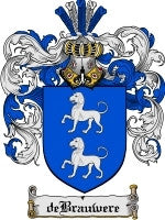 Debrauwere coat of arms family crest download