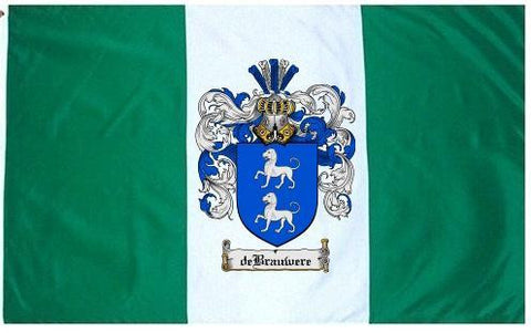 Debrauwere family crest coat of arms flag