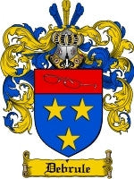 Debrule coat of arms family crest download