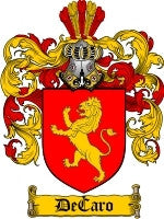 Decaro coat of arms family crest download