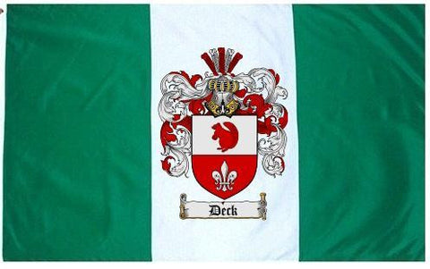 Deck family crest coat of arms flag