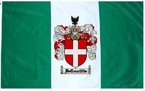 Deconciliis family crest coat of arms flag