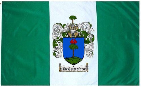 Decristofaro family crest coat of arms flag