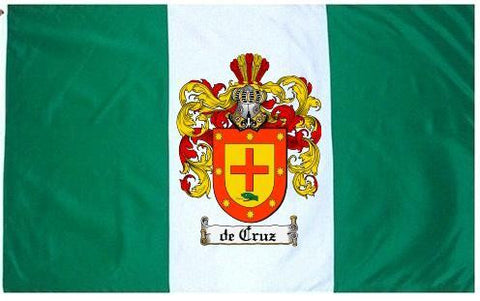 Decruz family crest coat of arms flag