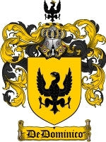 Dedominico coat of arms family crest download