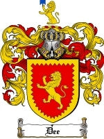 Dee coat of arms family crest download