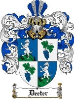 Deeter coat of arms family crest download
