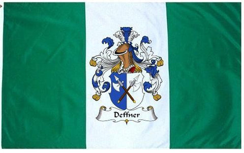 Deffner family crest coat of arms flag