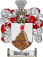 Defraga coat of arms family crest download