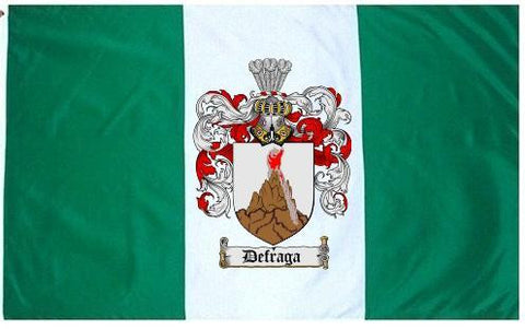 Defraga family crest coat of arms flag