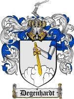 Degenhardt coat of arms family crest download