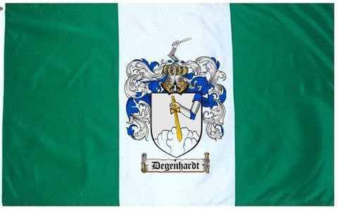 Degenhardt family crest coat of arms flag