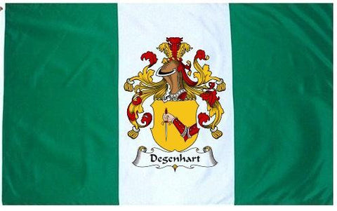 Degenhart family crest coat of arms flag