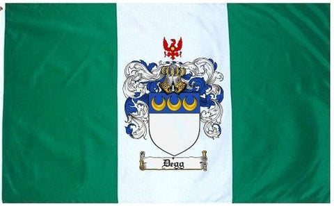 Degg family crest coat of arms flag