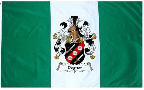 Degner family crest coat of arms flag