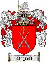 Degroff coat of arms family crest download