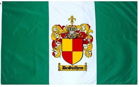 Deguilhem family crest coat of arms flag