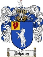 Dehaney coat of arms family crest download