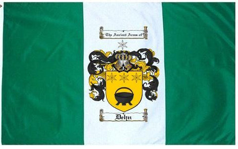 Dehn family crest coat of arms flag