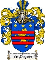 Dehugues coat of arms family crest download