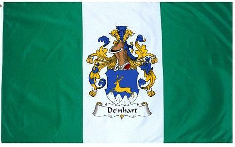 Deinhart family crest coat of arms flag