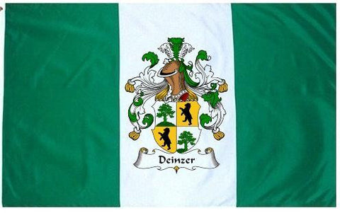 Deinzer family crest coat of arms flag