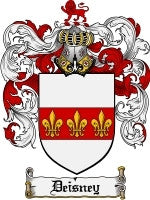 Deisney coat of arms family crest download