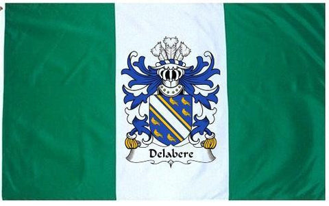 Delabere family crest coat of arms flag