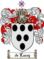 Delacey coat of arms family crest download