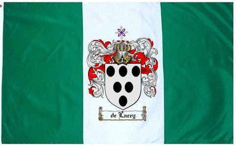 Delacey family crest coat of arms flag