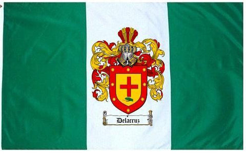 Delacruz family crest coat of arms flag