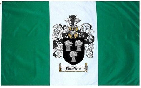 Delafield family crest coat of arms flag