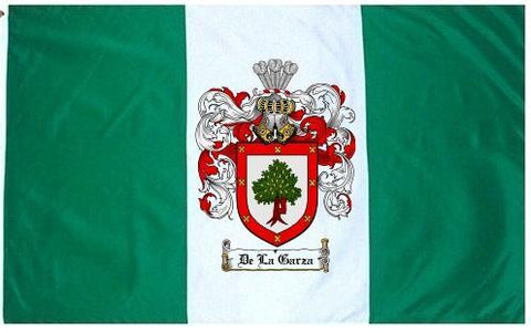 Delagarza family crest coat of arms flag