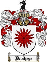 Delaheye coat of arms family crest download