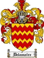 Delamaire coat of arms family crest download