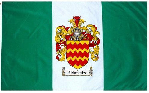 Delamaire family crest coat of arms flag