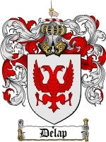 Delap coat of arms family crest download