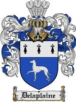 Delaplaine coat of arms family crest download