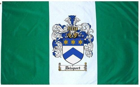 Delaport family crest coat of arms flag