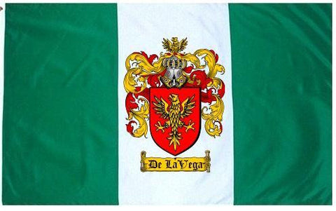 Delavega family crest coat of arms flag