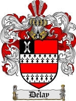 Delay coat of arms family crest download