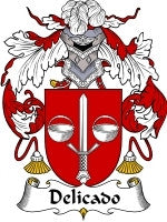 Delicado coat of arms family crest download